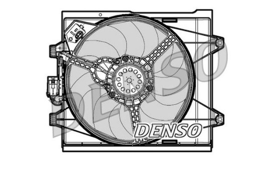 Fan, radiator DER09048 Denso, Image 2