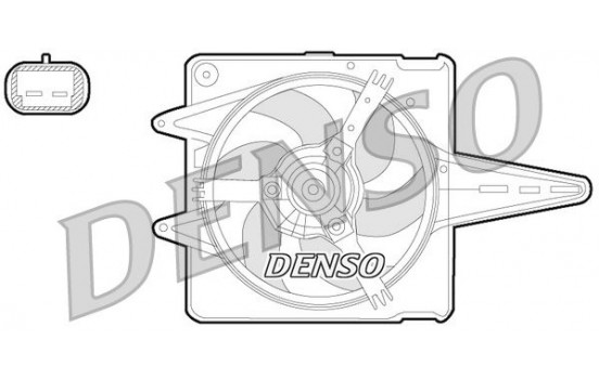 Fan, radiator DER09056 Denso