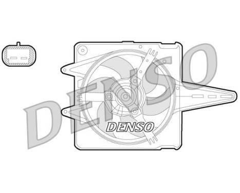 Fan, radiator DER09056 Denso