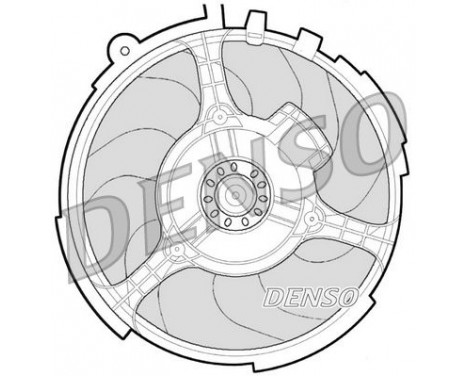 Fan, radiator DER09060 Denso, Image 2