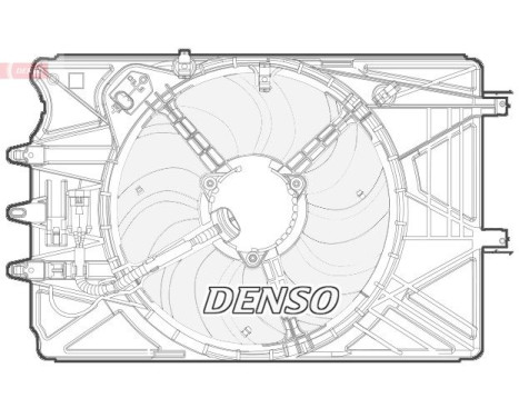 Fan, radiator DER09070 Denso, Image 2