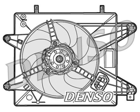 Fan, radiator DER09088 Denso