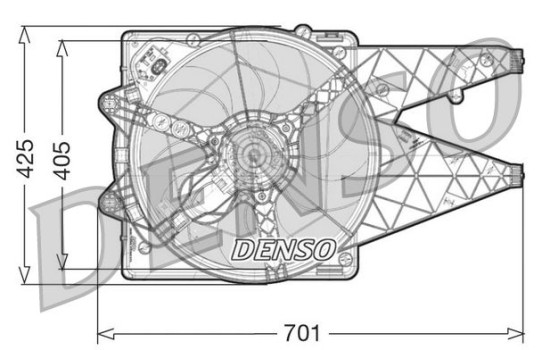 Fan, radiator DER09100 Denso, Image 3