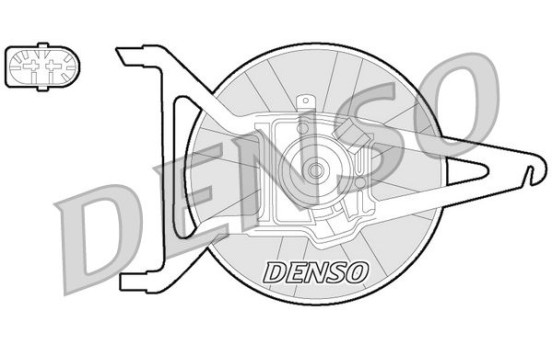 Fan, radiator DER21020 Denso, Image 2