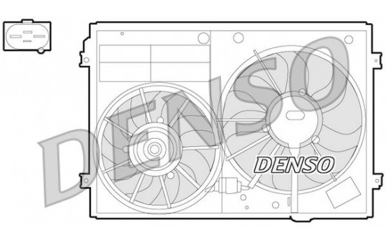 Fan, radiator DER32012 Denso