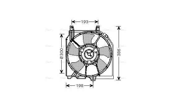 Fan, radiator DN7525 Ava Quality Cooling