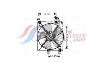 Fan, radiator DW7508 Ava Quality Cooling
