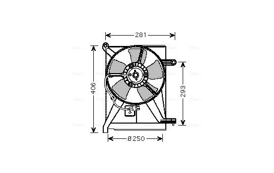 Fan, radiator DW7510 Ava Quality Cooling