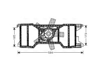 Fan, radiator FD7540 Ava Quality Cooling