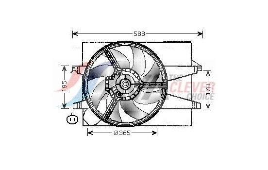 Fan, radiator FD7541 Ava Quality Cooling