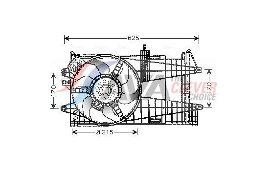 Fan, radiator FT7523 Ava Quality Cooling