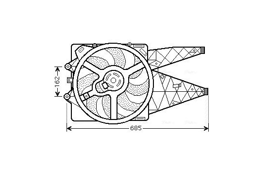 Fan, radiator FT7531 Ava Quality Cooling