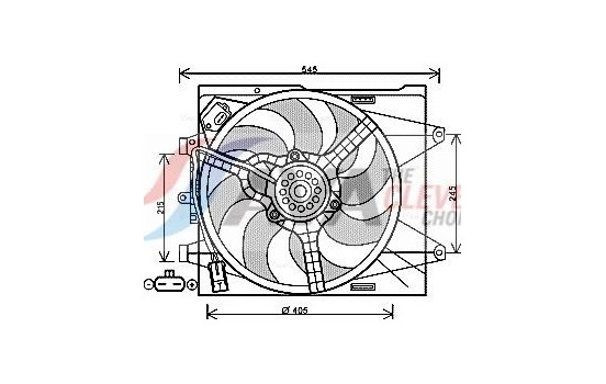 Fan, radiator FT7564 Ava Quality Cooling