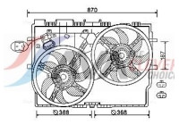 Fan, radiator FT7585 Ava Quality Cooling