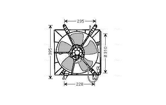 Fan, radiator HD7508 Ava Quality Cooling