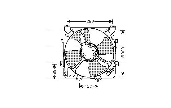 Fan, radiator HD7522 Ava Quality Cooling