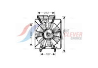 Fan, radiator HD7533 Ava Quality Cooling