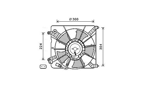 Fan, radiator HD7537 Ava Quality Cooling