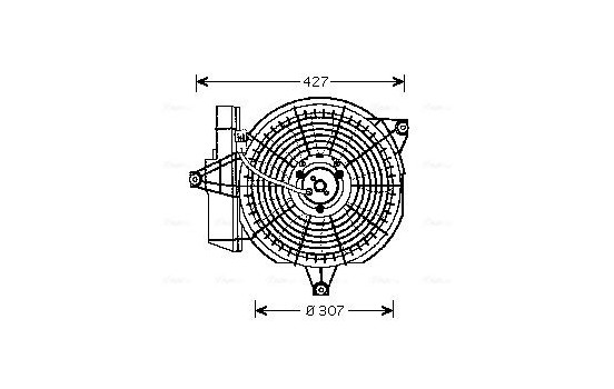 Fan, radiator HY7515 Ava Quality Cooling