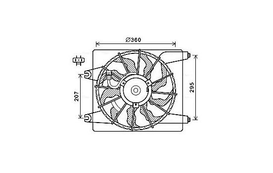 Fan, radiator HY7560 Ava Quality Cooling