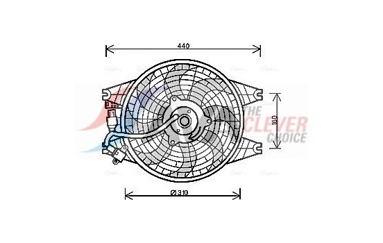 Fan, radiator KA7518 Ava Quality Cooling
