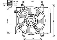 Fan, radiator KA7521 Ava Quality Cooling