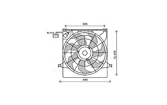 Fan, radiator KA7522 Ava Quality Cooling