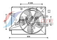 Fan, radiator MZ7546 Ava Quality Cooling