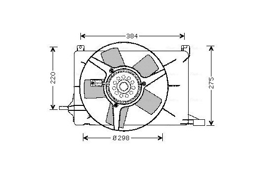 Fan, radiator OL7502 Ava Quality Cooling