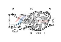 Fan, radiator OL7530 Ava Quality Cooling