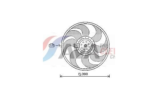 Fan, radiator OL7564 Ava Quality Cooling