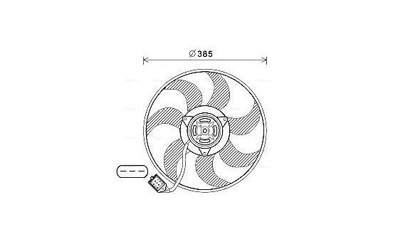 Fan, radiator OL7670 Ava Quality Cooling