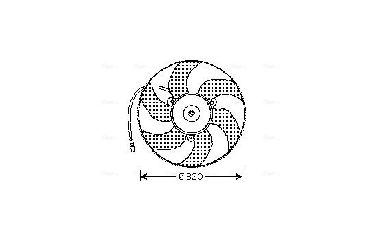 Fan, radiator PE7513 Ava Quality Cooling