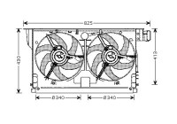 Fan, radiator PE7519 Ava Quality Cooling