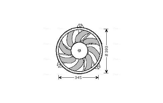 Fan, radiator PE7528 Ava Quality Cooling