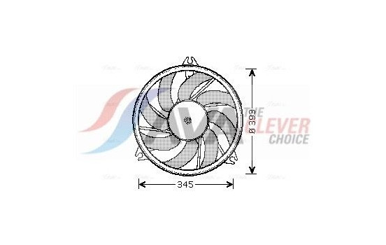 Fan, radiator PE7528 Ava Quality Cooling