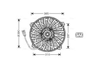 Fan, radiator PE7530 Ava Quality Cooling