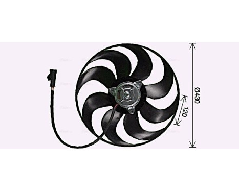 Fan, radiator PE7559 Ava Quality Cooling