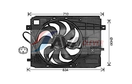 Fan, radiator PE7561 Ava Quality Cooling