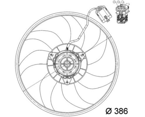 Fan, radiator PREMIUM LINE CFF 160 000P Mahle, Image 2