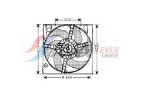 Fan, radiator RT7522 Ava Quality Cooling