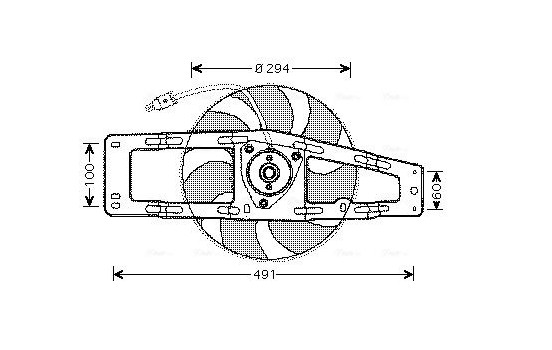 Fan, radiator RT7535 Ava Quality Cooling