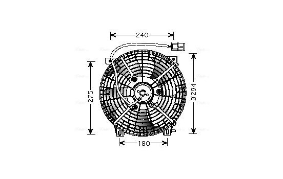 Fan, radiator SZ7505 Ava Quality Cooling