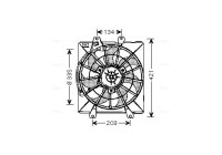 Fan, radiator TO7507 Ava Quality Cooling