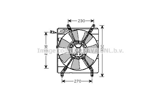 Fan, radiator TO7526 Ava Quality Cooling