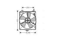 Fan, radiator TO7541 Ava Quality Cooling