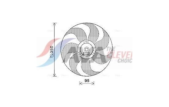 Fan, radiator VN7511 Ava Quality Cooling