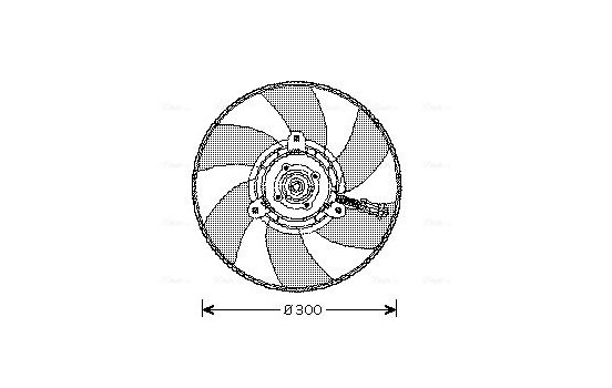 Fan, radiator VN7517 Ava Quality Cooling