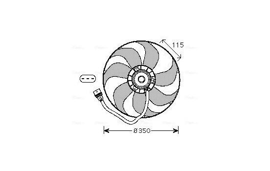 Fan, radiator VN7521 Ava Quality Cooling