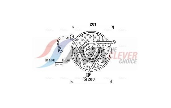 Fan, radiator VN7531 Ava Quality Cooling